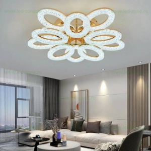 Lustra LED 200W 3 Functii Dimabila cu Telecomanda LZ303/5+5 - Img 2