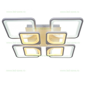 Lustra LED 214W 3 Functii Dimabila cu Telecomanda sau Telefon LZ6604-4+4