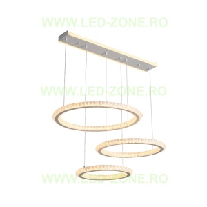 Lustra LED 314W 3 Functii Dimabila cu Telecomanda Cristal LZ5919-3 - Img 5