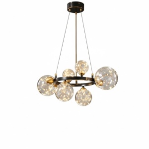 Lustra LED 40W 6 Globuri Lumina Calda LZ4066 - Img 2