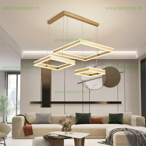 Lustra LED 416W Dimabila 3 Functii cu Telecomanda LZ1767-600 - Img 5