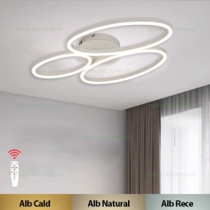 Lustra LED 43W 3 Functii Dimabila cu Telecomanda LZ2060 - Img 1