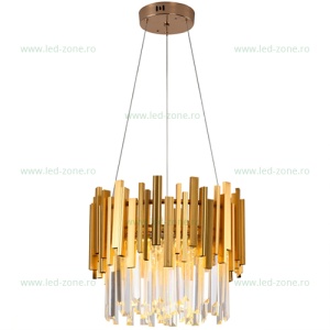 Lustra LED 52W 3 Functii cu Telecomanda Cristal LZ6431-400 - Img 2
