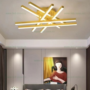 Lustra LED 55W 3 Functii Dimabila cu Telecomanda LZC80535