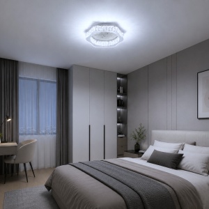 Lustra LED 60W Dimabila 3 Functii cu Telecomanda Cristal LZ9123
