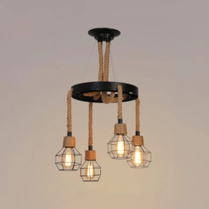 Lustra Rustic 4 Socluri E27 LZ7002 - Img 4