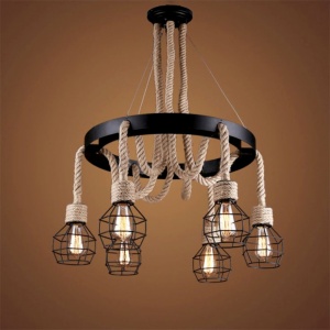 Lustra Rustic 6 Socluri E27 LZ7002 - Img 6