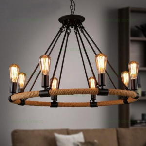 Lustra Rustic 8 Socluri E27 LZ8456-8P - Img 2