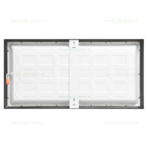 Panou LED 36W 60x30cm Aplicat Negru Backlight - Img 2