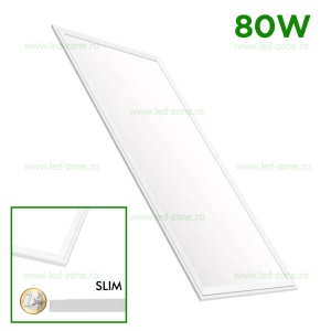 Panou LED 80W 120x60cm Incastrabil Ultra Slim Alb