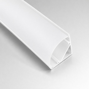 Profil Aluminiu Aplicat Alb 90 Grade Dispersor Alb Convex 2M 10MM