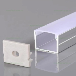 Profil Aluminiu Aplicat Dispersor Mat 2M 17MM - Img 3