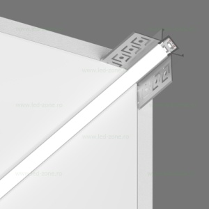 Profil Aluminiu Incastrat Sub Tencuiala 1M Colt Interior 9.6MM LZ276 - Img 5