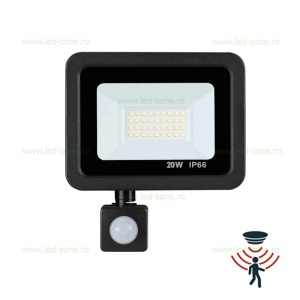 Proiector LED 20W Slim Senzor Miscare SMD 2835 - Img 1