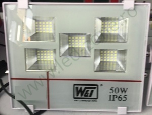 Proiector LED 50W Slim Alb SMD2835 T011 - Img 2