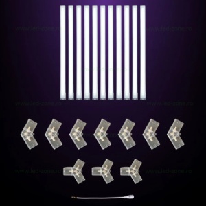 Set 2 Hexagoane LED Honeycomb 90W Tuburi 565mm - Img 3