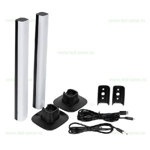 Set Lampa Birou 2 Bucati 5W LED Digitala 5V USB - Img 4