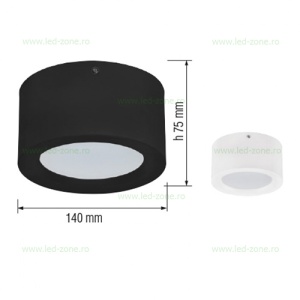 Spot LED 10W Rotund Aplicat Diverse Culori - Img 2