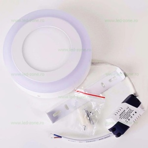 Spot LED 16W Rotund Alb Rece Contur Color Aplicat - Img 5