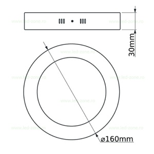 Spot LED 18W Rotund Alb Aplicat Ignifug - Img 4