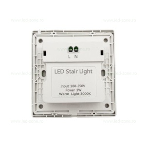 Spot LED 1W Patrat Alb Trepte Senzor LZ61 - Img 3