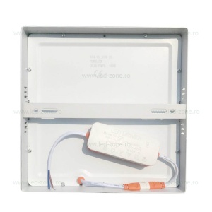 Spot LED 22W Patrat Alb Aplicat - Img 2