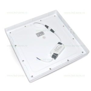 Spot LED 24W Patrat Alb Aplicat - Img 5