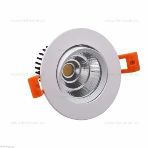 Spot LED 3W COB Rotund Mobil Alb LZ01