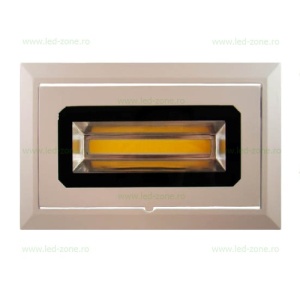 Spot LED 40W COB Dreptunghiular Mobil Alb - Img 3