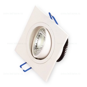 Spot LED 5W COB Patrat Mobil Alb Adriana - Img 2