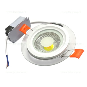 Spot LED 5W Rotund COB Sticla 3 Functii - Img 4