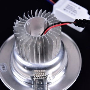 Spot LED 7W Rotund Mat Argintiu