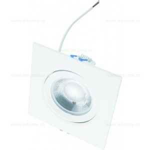 Spot LED 9W COB Patrat Mobil Alb ABS Mediu Umed LZ7366 - Img 2