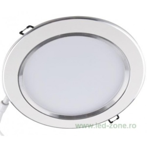 Spot LED 9W Rotund Mat Alb - Argintiu