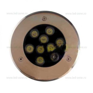 Spot LED Exterior Incastrabil 9x1W Rotund 220V - Img 2