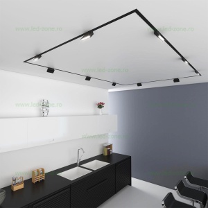 Spot LED Magnetic 6W Liniar Clar Negru Reglabil - Img 3