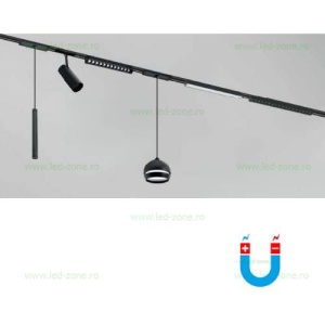 Spot LED Magnetic 7W Pendul Negru Ultra Slim P5 - Img 2