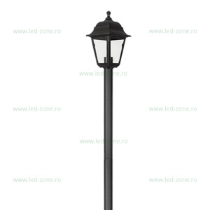 Stalp LED Gradina E27 Negru KEVIN 1.2M - Img 2