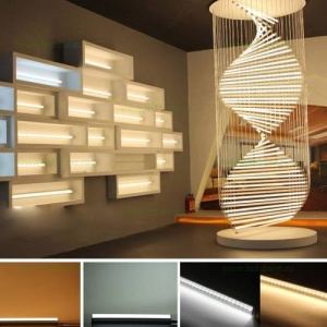 Tub LED T5 7W 60 cm Mat Suport Inclus cu Intrerupator - Img 2