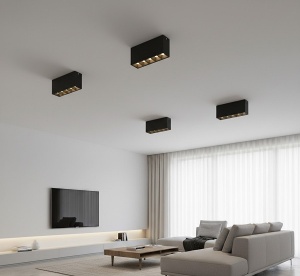 Aplica LED 10W Dreptunghiulara LZ609 Neagra - Img 2