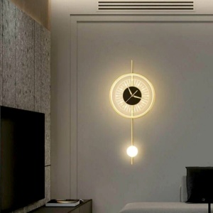 Aplica LED 21W cu Ceas Aurie LZ204-1