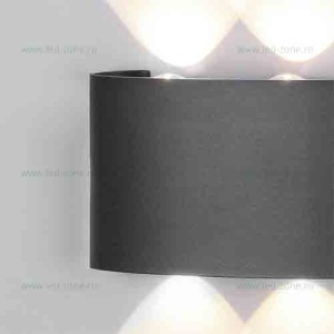 Aplica LED 2x3W Exterior Negru LZ2056-6 Alb Natural - Img 2