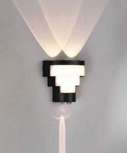 Aplica LED 9W Exterior Neagra LZ306-2