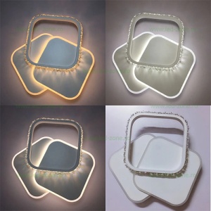 Aplica LED Moderna 31W Patrata Cristal 3 Functii LZ3908 - Img 3