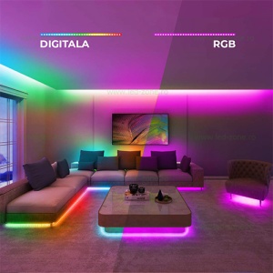 Banda LED 5050 60 SMD/ML RGB Digitala 12V Silicon WS2811 - Img 2
