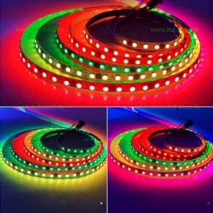 Banda LED 5050 60 SMD/ML RGB Interior Digitala 24V Rola 10m - Img 4