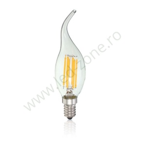 Bec LED E14 6W Filament Flacara Clar - Img 3