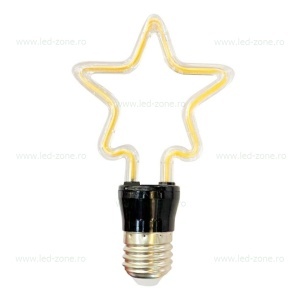 Bec LED E27 4W Decorativ Stea