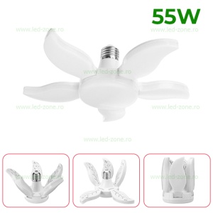 Bec LED E27 55W Pliabil 5 Segmente