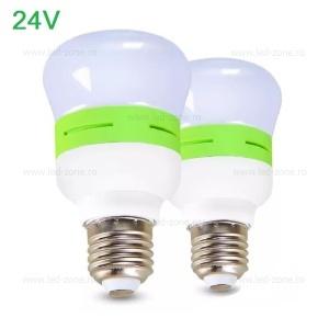 Bec LED E27 7W Mat Plastic 24V
